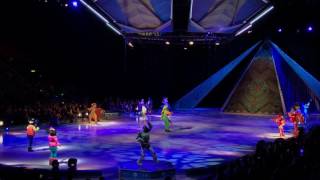 Disney on ice 2017 Musse Pigg, Kalle Anka, Långben, Mimmi.