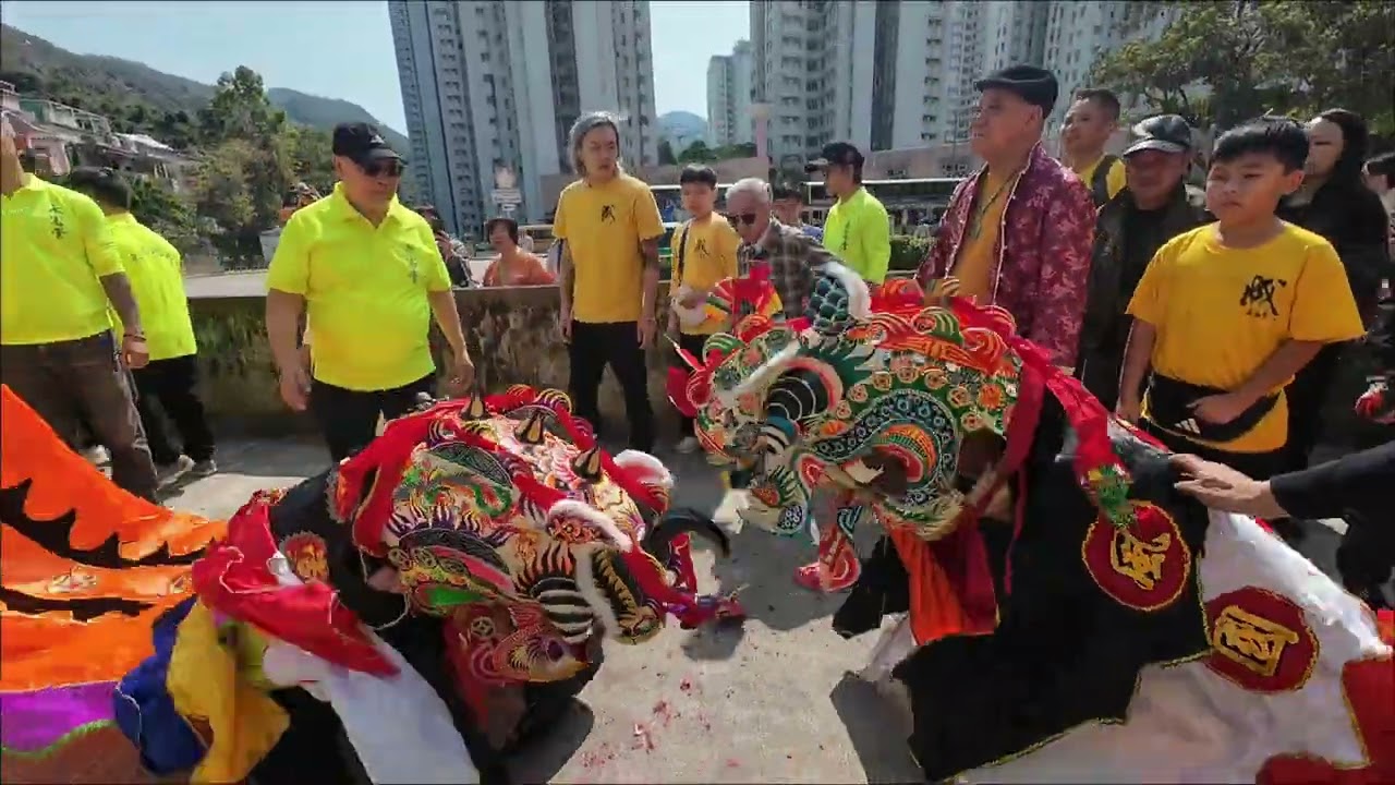 麒麟拜年 孟公屋成氏 參拜 大水坑張氏宗祠 丙午年2026