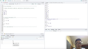 Using R as calculator