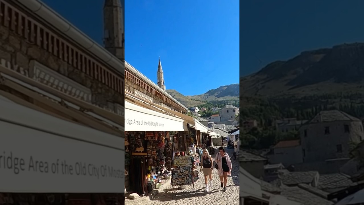 🇧🇦 Discover Mostar ’s Iconic Old Bridge | Bosnia ’s Hidden Gem in a Travel Short