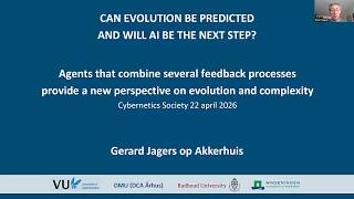 Can Evolution Be Predicted, and If So Can It Lead to AI?Dr Gerard Jagers op Akkerhuis