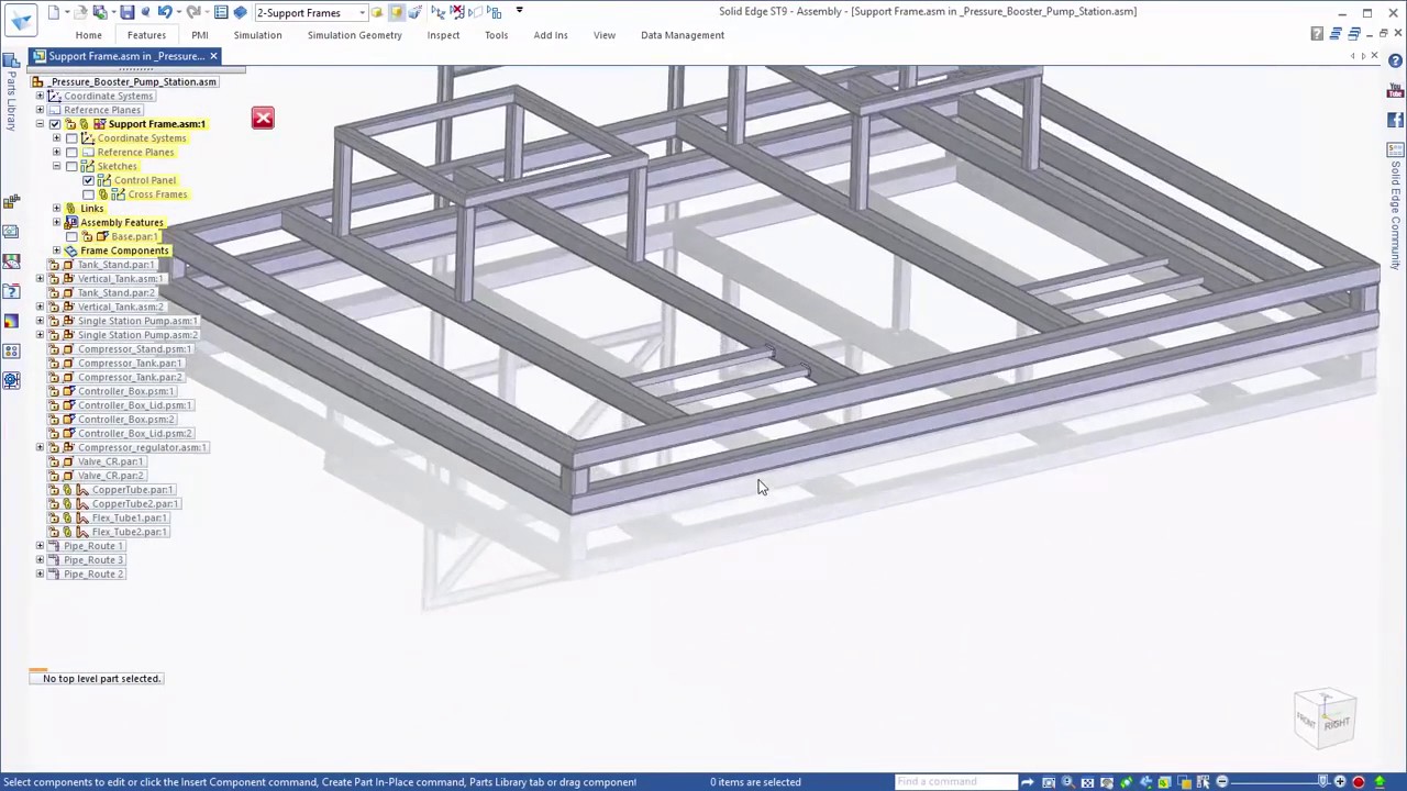 Solid Edge - Projektowanie konstrukcji ramowych i spawanych
