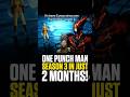 #onepunchman #saitama season 3  #anime starts in 2 months  you going to watch? #youtubeshorts #memes