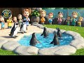 Miniature zoo -  tiny animals 