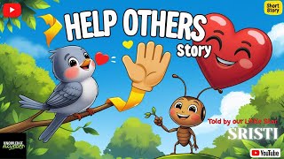The Little Sparrow’s Kindness 🐦🐜  | Moral Story for Kids  | Told by Sristi #storytime #moralstories