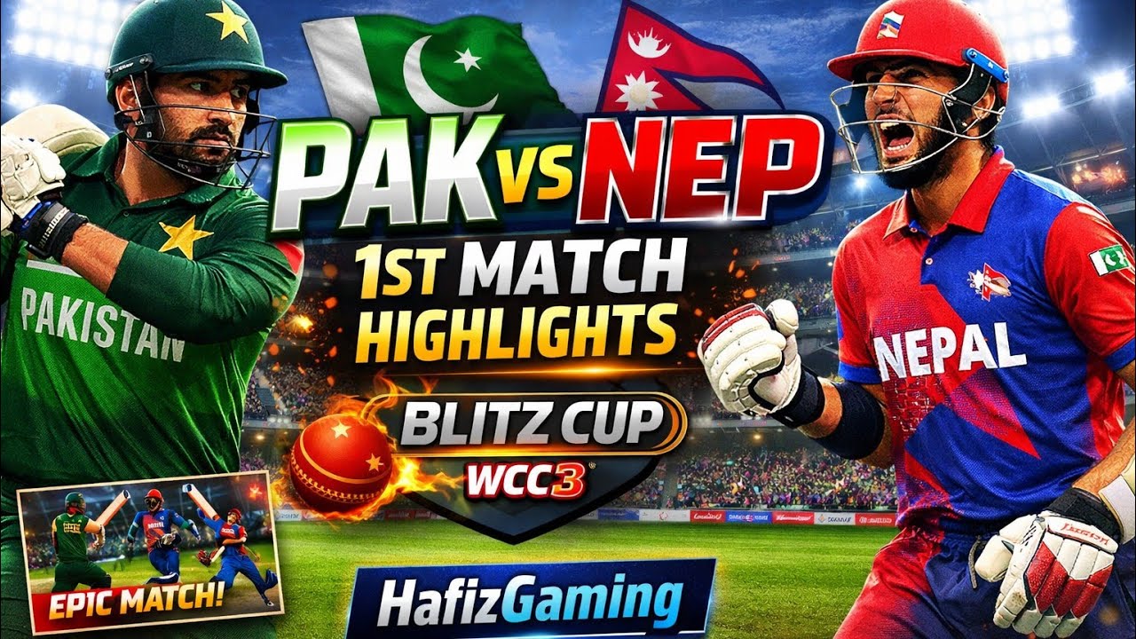 Pakistan vs Nepal 1st Match Highlights 🔥 | BLITZ CUP WCC3 | HafizGaming