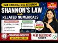 Shannon’s Law Numericals Solved | Purvanchal University MIT 2nd Sem Past Questions