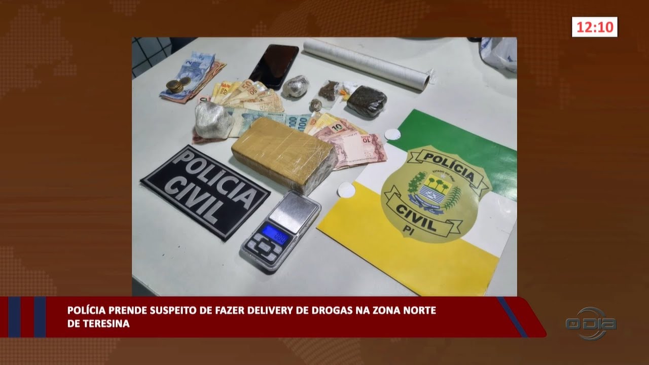 Polícia prende suspeito de fazer delivery de drogas na zona norte de Teresina 24 05 2023
