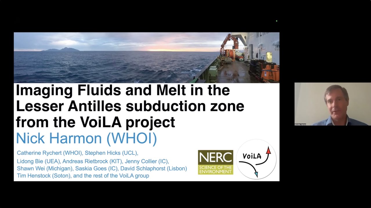 5.3 Nicholas Harmon - Seismic imaging of melt and fluid pathways in the Lesser Antilles subduction