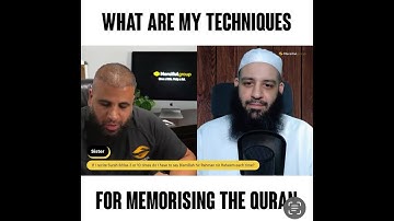 Techniques for memorizing the Quran | Abu Bakr Zoud￼
