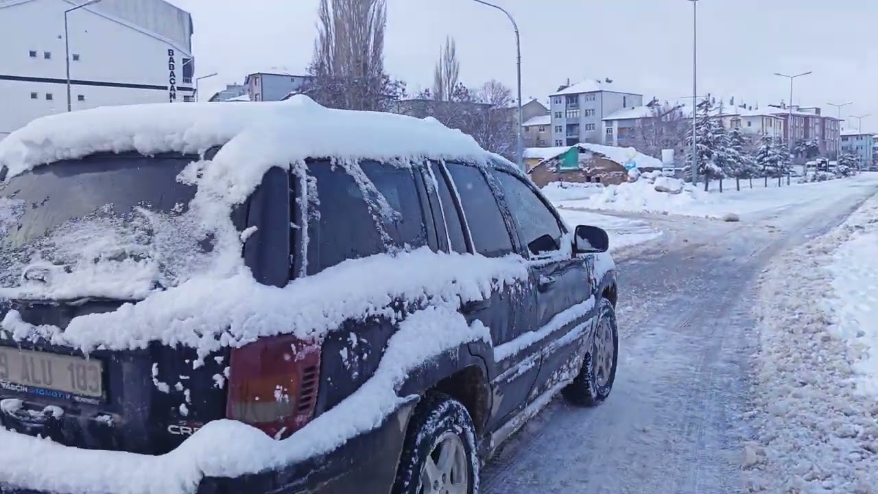 Tokat Yeşilyurt kar manzarasi