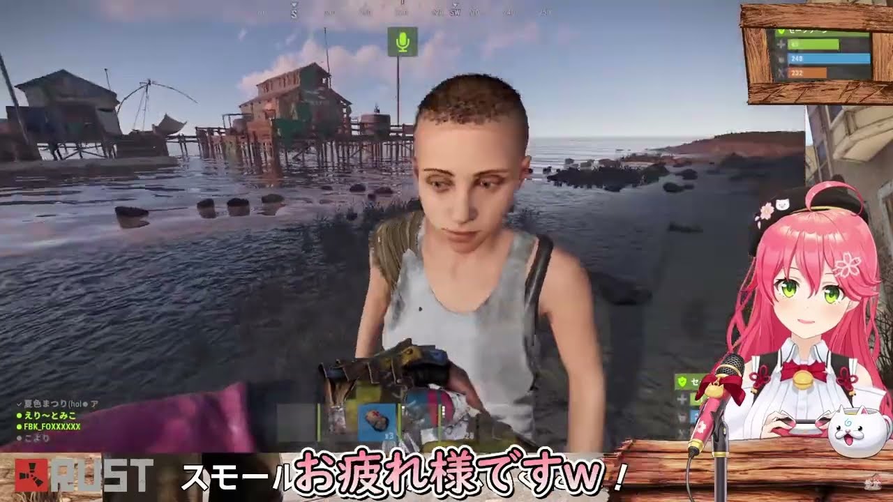 偶然居合わせたポルカが目の前で餓死して超大爆笑するみこちｗ【ホロライブ/切り抜き/Vtuber/さくらみこ/尾丸ポルカ/白上フブキ/RUST】