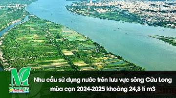 Nhu cầu sử dụng nước trên lưu vực sông Cửu Long mùa cạn 2024-2025 khoảng 24,8 tỉ m3