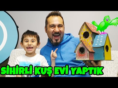 SİHİRLİ KUŞ EVİ YAPTIK! ŞARKILAR-KEDİLER-EV VLOG | EGEMEN KAAN İLE #EVDEKAL