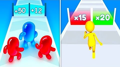 Looking good Blob runner 3D vs Join clash TikTok Satisfying Android and iOS games play