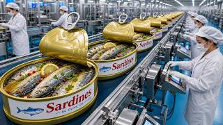 How It's Made: Massive Sardine Factory Turning 1,000,000 Fresh Fish into Canned Seafood