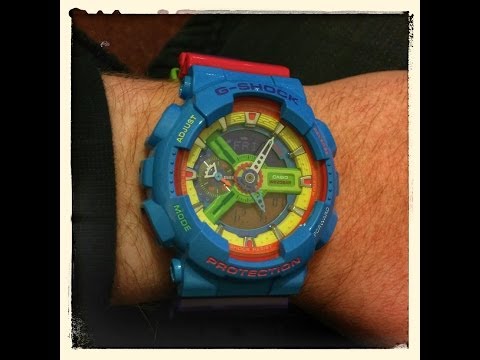 Casio G-Shock GA-110F-2 Hyper Manbox Playset HD - YouTube
