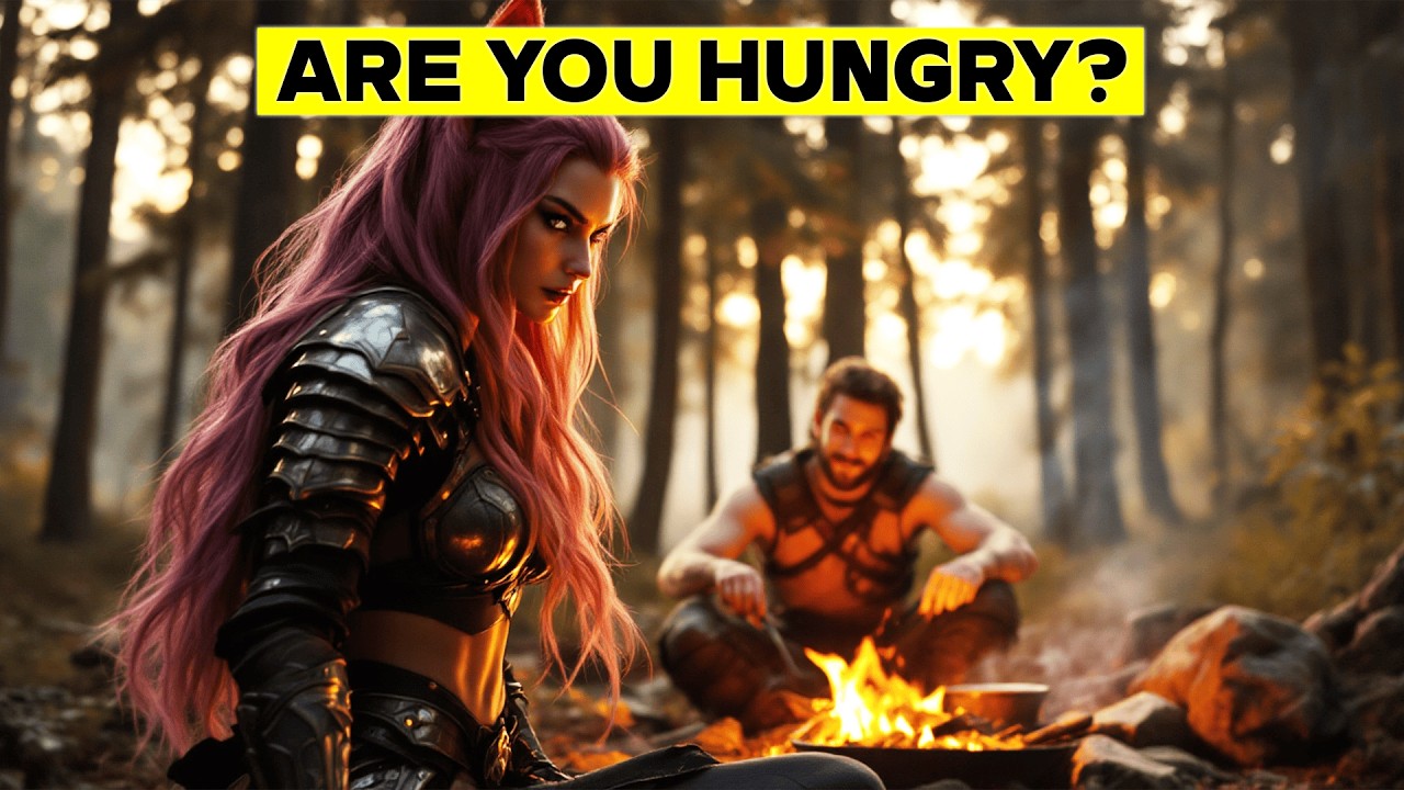 She Thought She Was Hunting The Human, Only to Find Him Sitting at a Campfire Making Dinner For Her