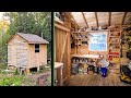 90sq ft Backwoods Tool Room, Finished! (Only Wimps Use Electricity.)