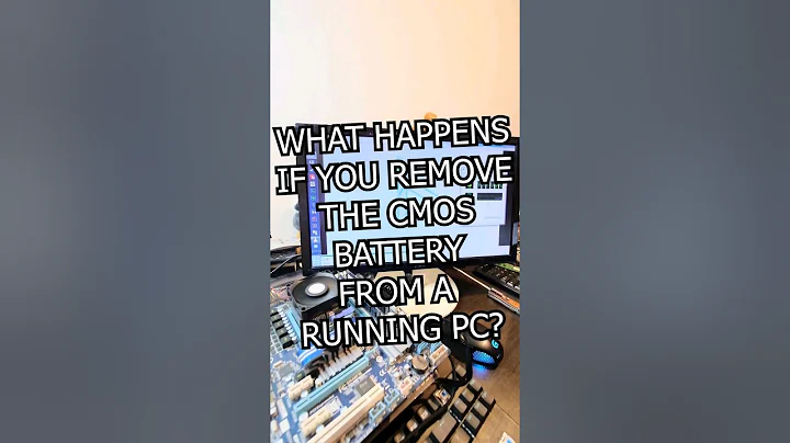What happens if you remove the CMOS battery from a running PC?#shorts #computers #diypc #cmos