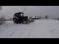 Трактор МТЗ и снова чистка снега.