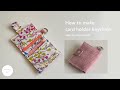 Diy card holder keychain  how to make keychain card wallet