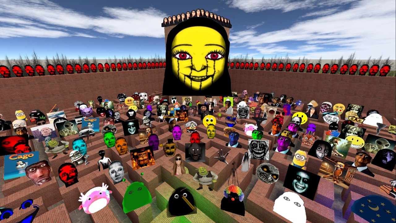 I Destroy Too Much Nico Nextbots and Nextbots in the Maze | Garry's Mod