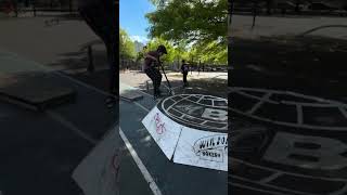 My friend made ts #scooter #skate #tricks #nyc #skatepark #fyp