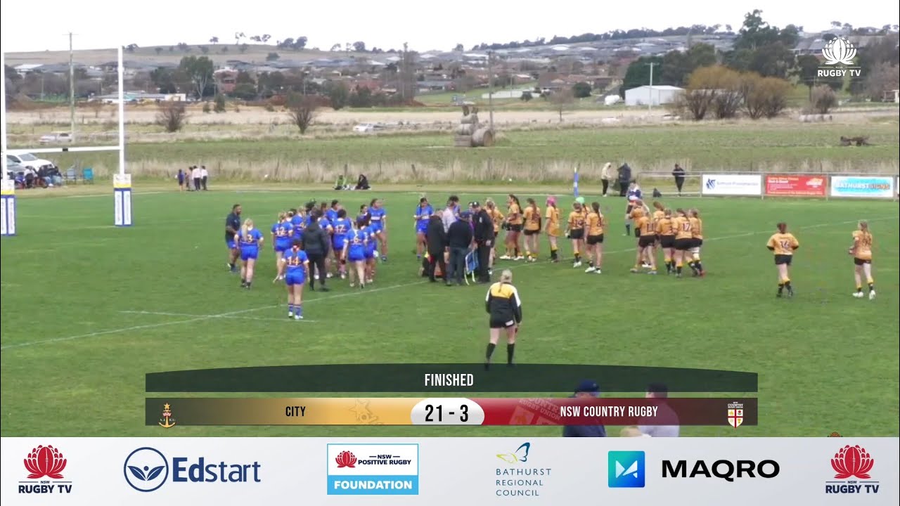 City v NSW Country Rugby Union u16 girls NSW Rugby TV - YouTube