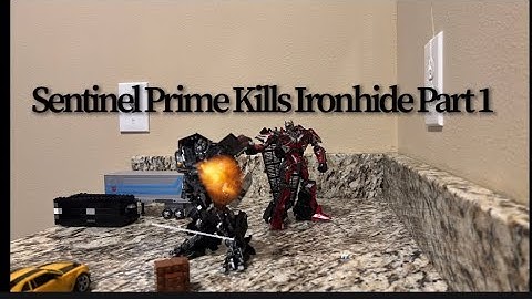 Transformers Dark of The Moon: Sentinel Prime Kills Ironhide Stop Motion