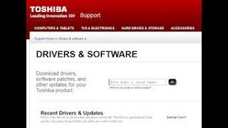 تحميل تعريفات لاب توب توشيبا من موقعه الرسمي كل التعريفات2020 Toshiba Drivers