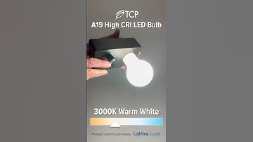 TCP A19 Natural Color LED Bulb: (FA19D6030E26SFR95) #youtubeshorts #ledlights @TCPLighting