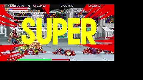 Night Slashers X Rebalance (Epic Test ver.) - Playthrough OpenBOR Horror Beat em up Gore Crossover