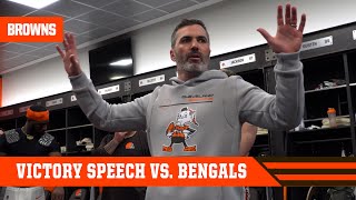 Kevin Stefanski Victory Speech vs. Bengals | Cleveland Browns