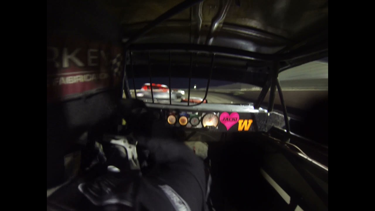 Lee County Speedway LCS Stock Car Heat Race 4/23/21 - In car Chris Wibbell 52 Go Pro