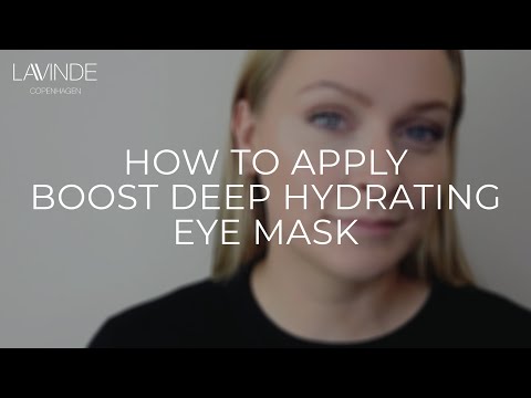 How to apply BOOST - Deep Hydrating Eye Mask from Lavinde Copenhagen
