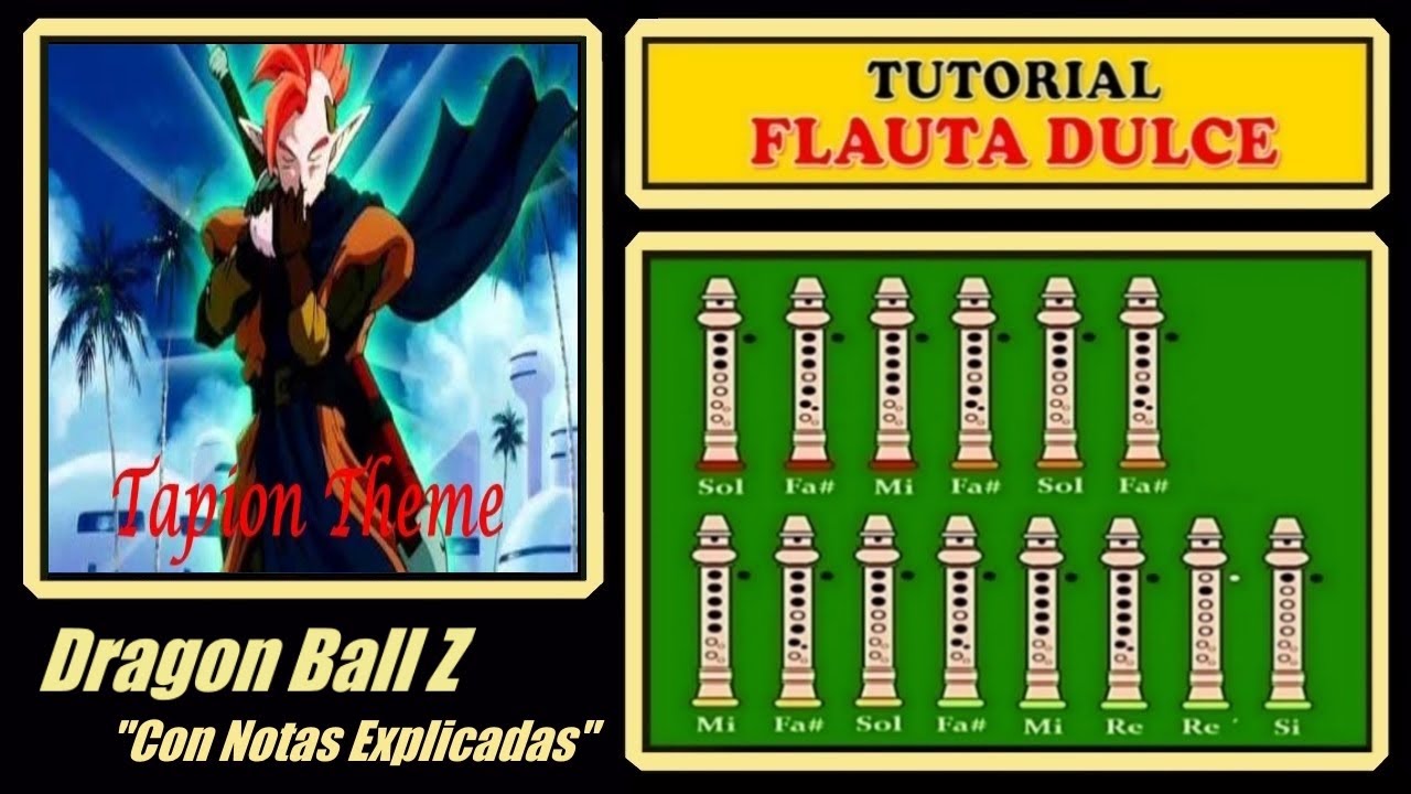 Tapion Theme (Versión Original) en Flauta Dulce "Con Notas Explicadas