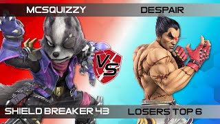 McSquizzy (Hero, Ike) Vs. USAE| Despair (Kazuya, Sephiroth) - Shield Breaker 43