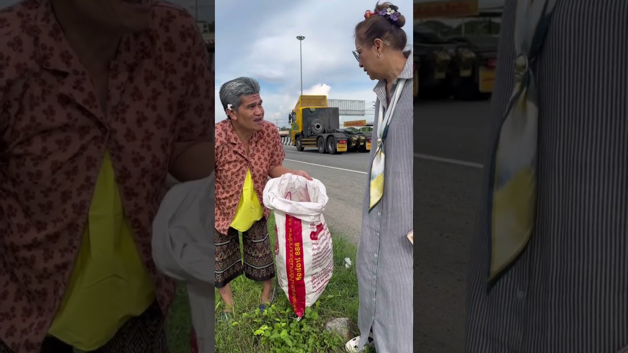 น่าสงสาร คุณยายเก็บขยะ