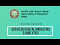 Executive program in  strategic digital marketing  analytics  iim rohtak