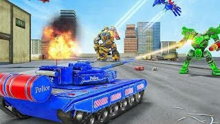Robot Transform Army Tank War | Chari Games screenshot 1
