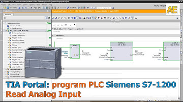 TIA Portal: Program PLC S7 1200 1214C AC/DC/Rly Read Analog Input From Sensor
