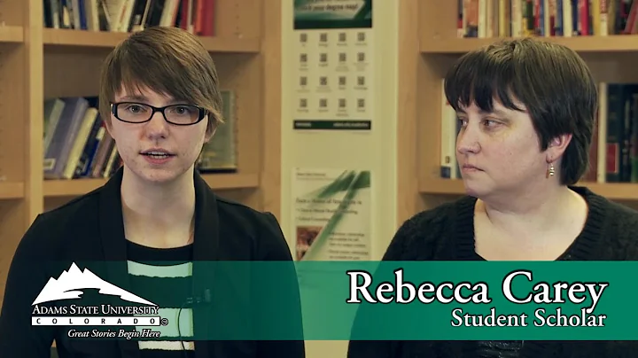 Rebecca Carey - Interview - Student Scholar Days