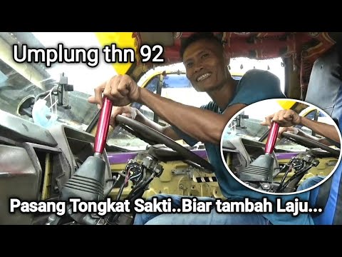 proses modif handel gigi Ragasa dipasang ke truk umplung pake tali canter hasil maksimal...