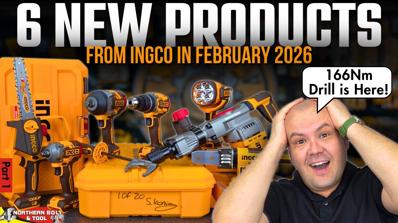 Новая ударная дрель с крутящим моментом 166 Нм и 6 новых незаменимых продуктов Ingco в феврале 20...