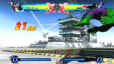 [UMVC3] Rocket Raccoon corner BnB (~670k)