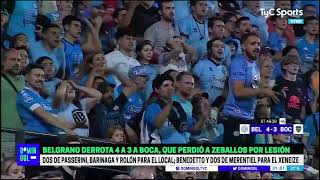 Belgrano 4 - Boca 3 | Últimos Minutos/Domingol | TyC Sports