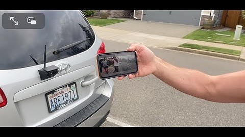 Magnetische achteruitrijcamera op zonne-energie voor campers en caravans zonder boren. Eenvoudig ...