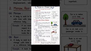 Motion in a Straight Line | Class 11 Physics Notes for NEET 2027 | Motion, Rest & Frame of Reference