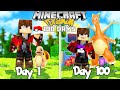 I SPENT 100 DAYS IN MINECRAFT PIXELMON! (Pokemon In Minecraft)